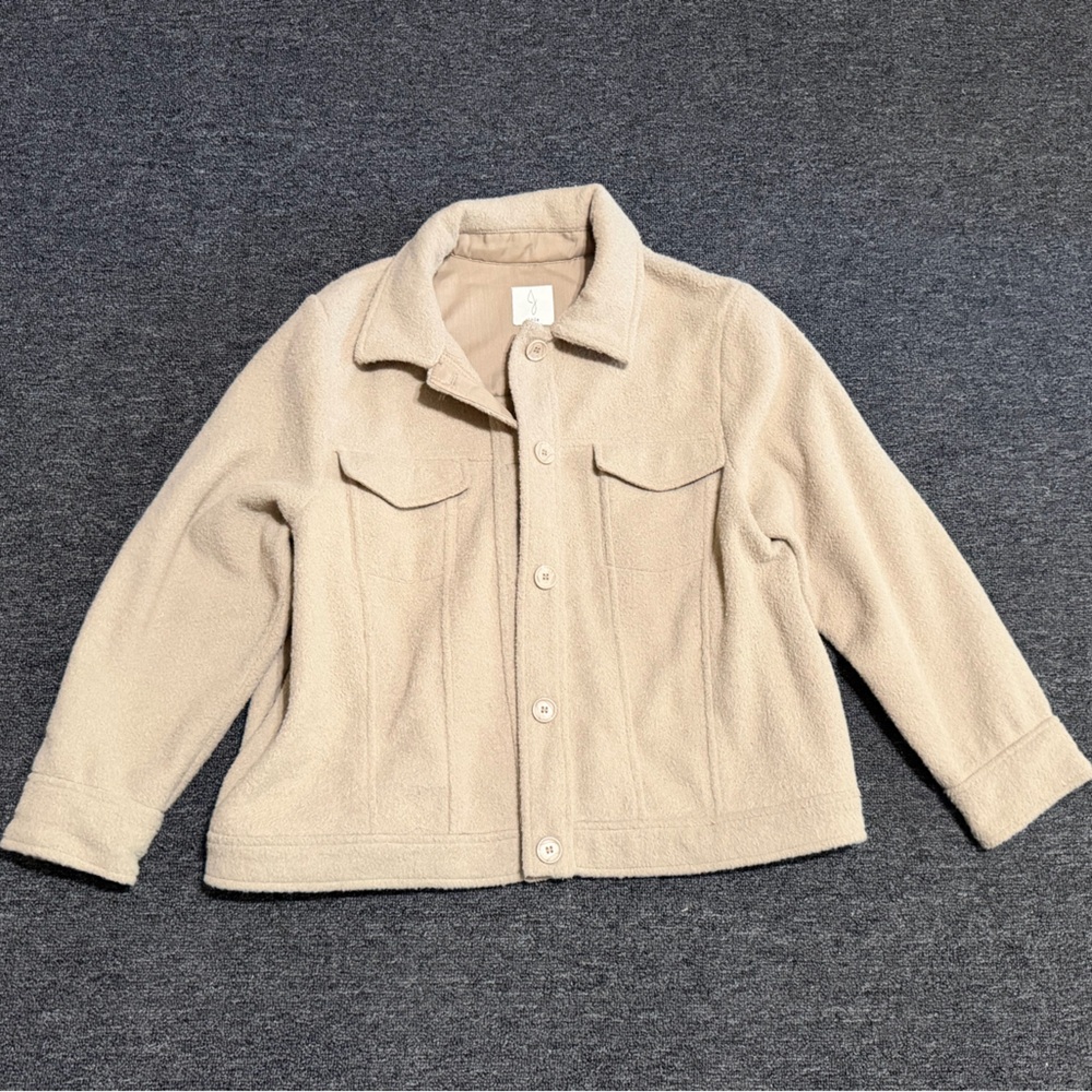 Joie Cream Shacket Jacket women's size XL